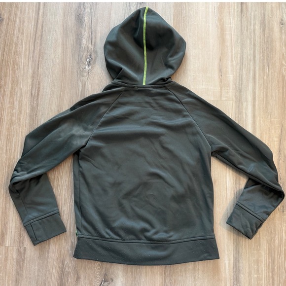 Nike Dri-FIT Full Zip Hoodie Jacket Athletic Activewear Green Small - Picture 4 of 5